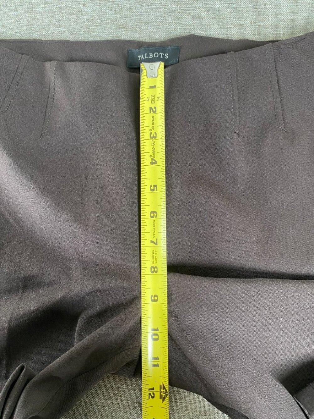 Talbots Dress Pants Women's 12 Mid Rise Brown Office Career NWT - Picture 11 of 14